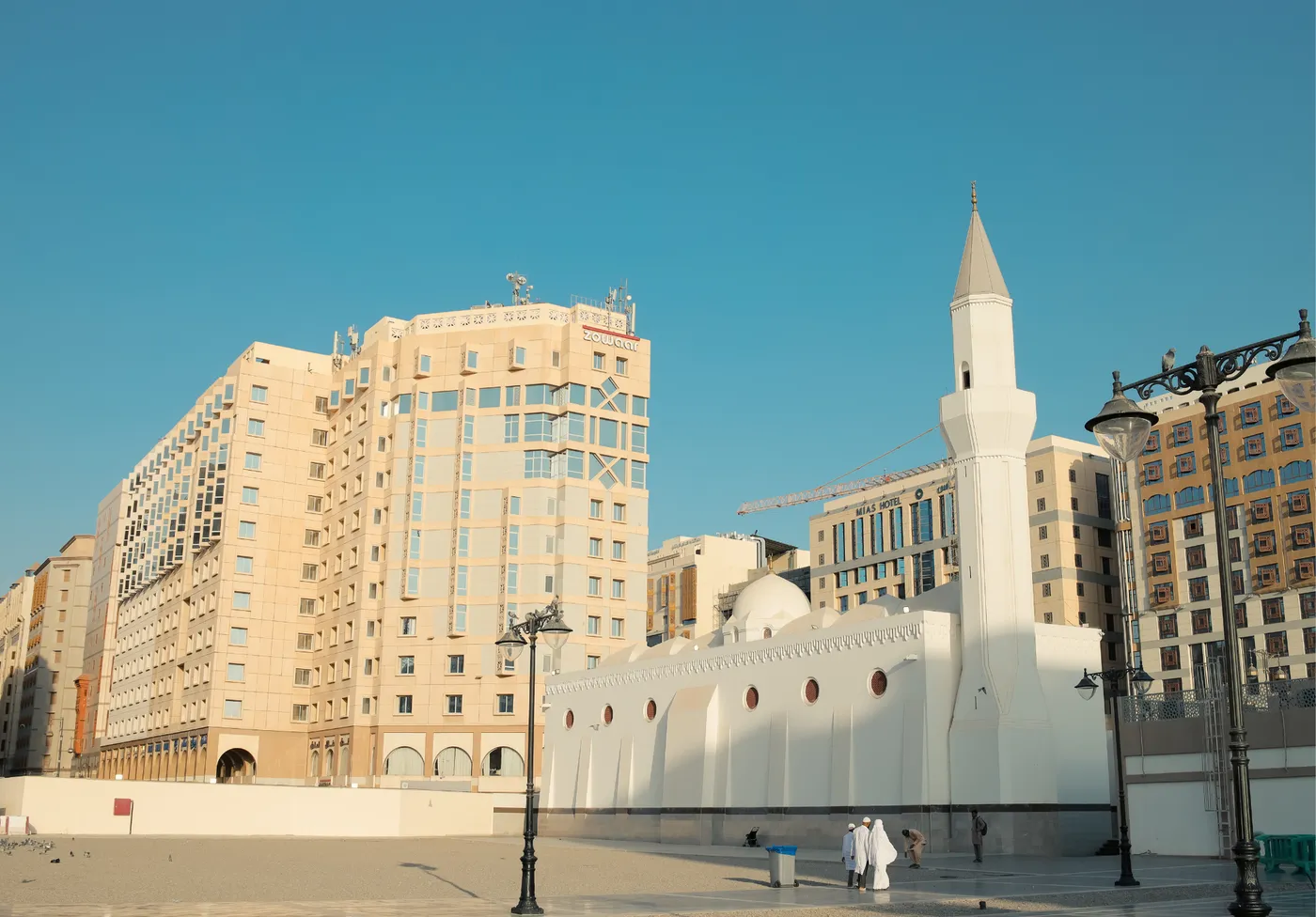 Hotels beside a mosque in Madinah